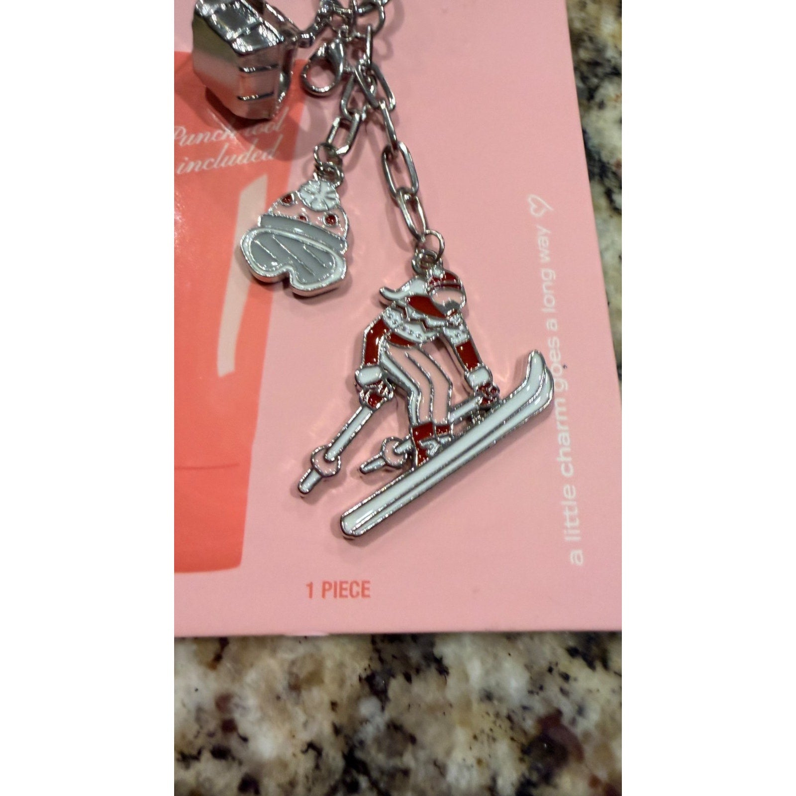 Studio Artifact Lip Charm Keychain - Skier (New)