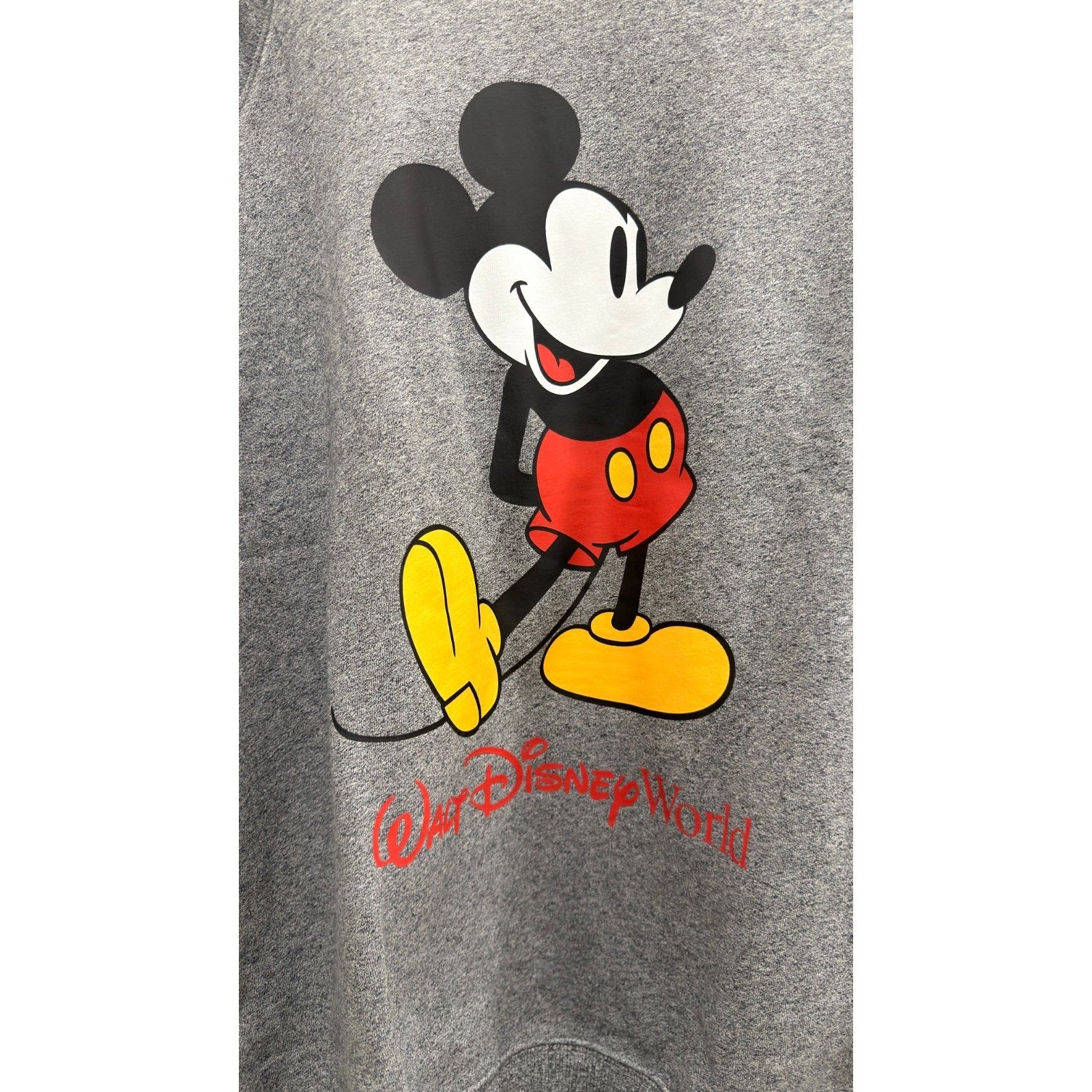 NWT Walt DisneyWorld Classic Mickey Mouse Gray sweatshirt pullover Large