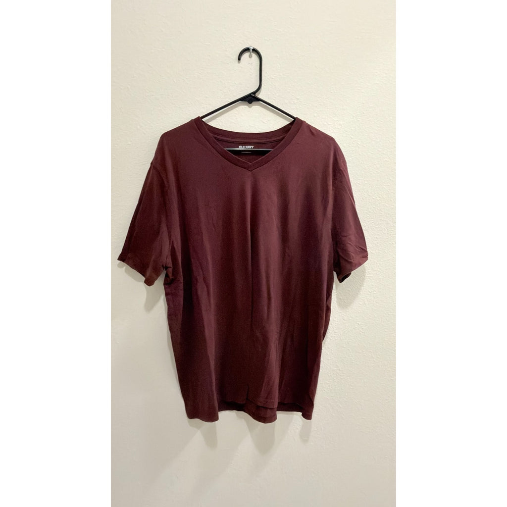 Old Navy Men's V-Neck T-Shirt - Size XL - Raisin / Arizona Rust