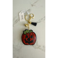 Juliet Crystal Avenue Rhinestone Jack o lantern Keychain Charm NWT