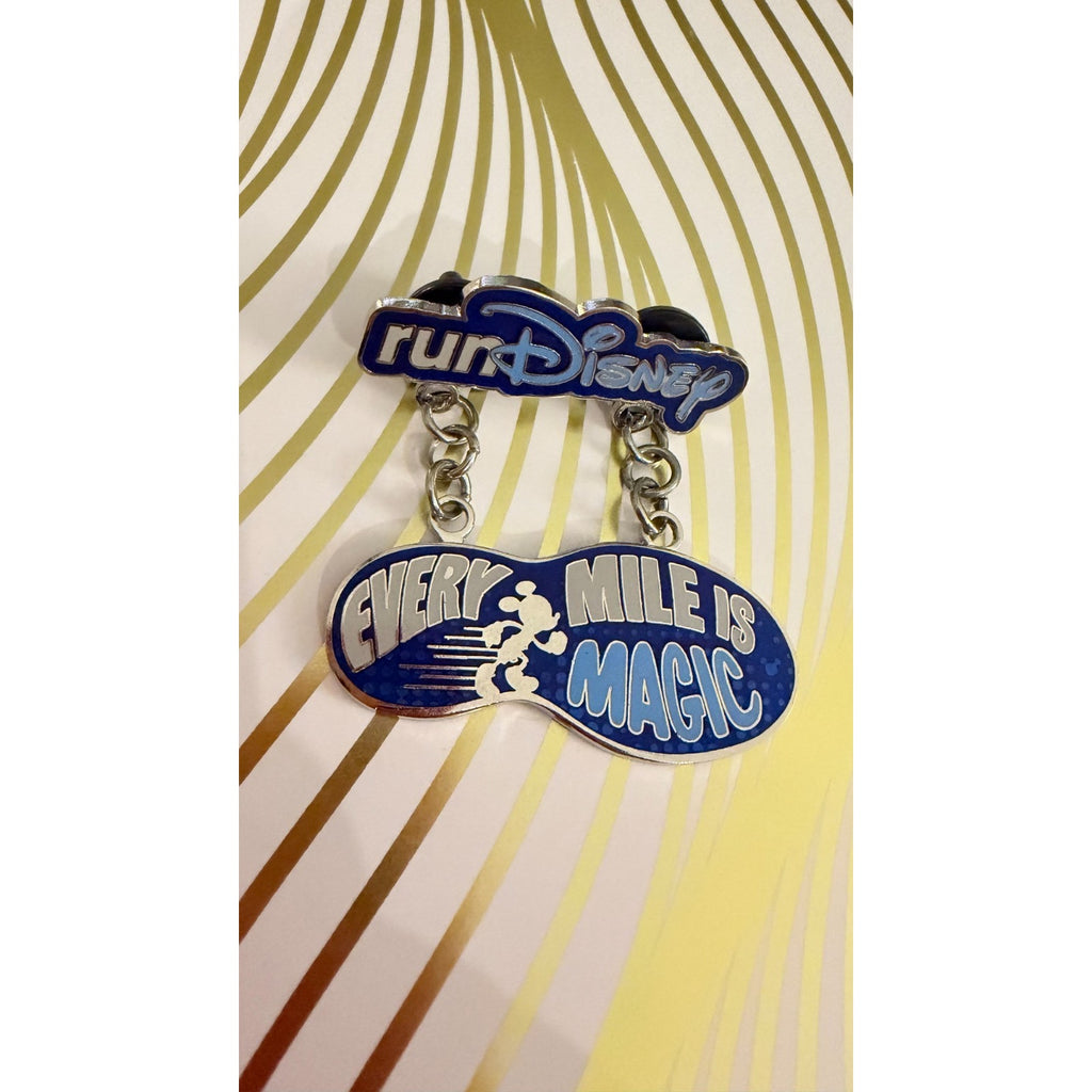 Disney Parks 2015 runDisney Pin - Every Mile is Magic (Dangle)