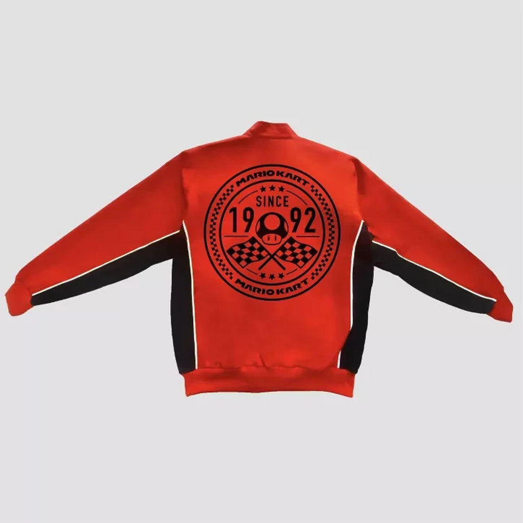 Mario Kart Red Canvas Racing Jacket - Adults Medium - Target Exclusive NWT