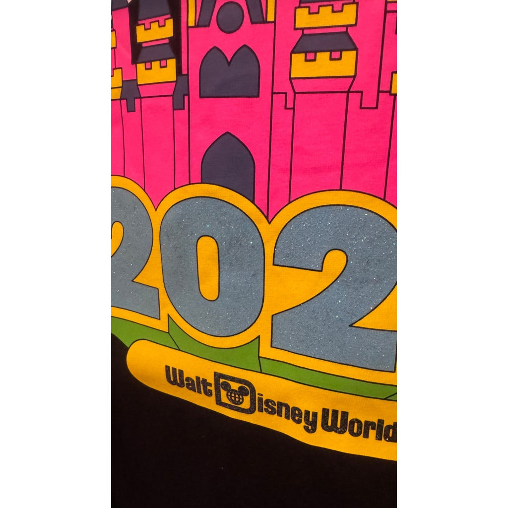 Disney Parks Black 2024 Glitter Walt Disney World Tank Top Women's Large NWT