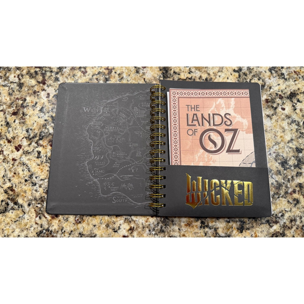 NEW Wicked Musical/Movie Spiral-Bound Journal with OZ Map