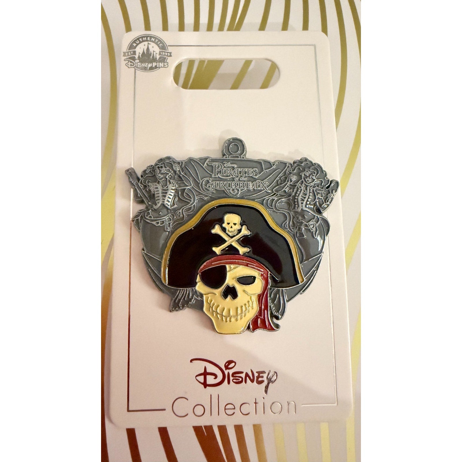 Disney Parks Pirates of the Caribbean 3D Skull Pin