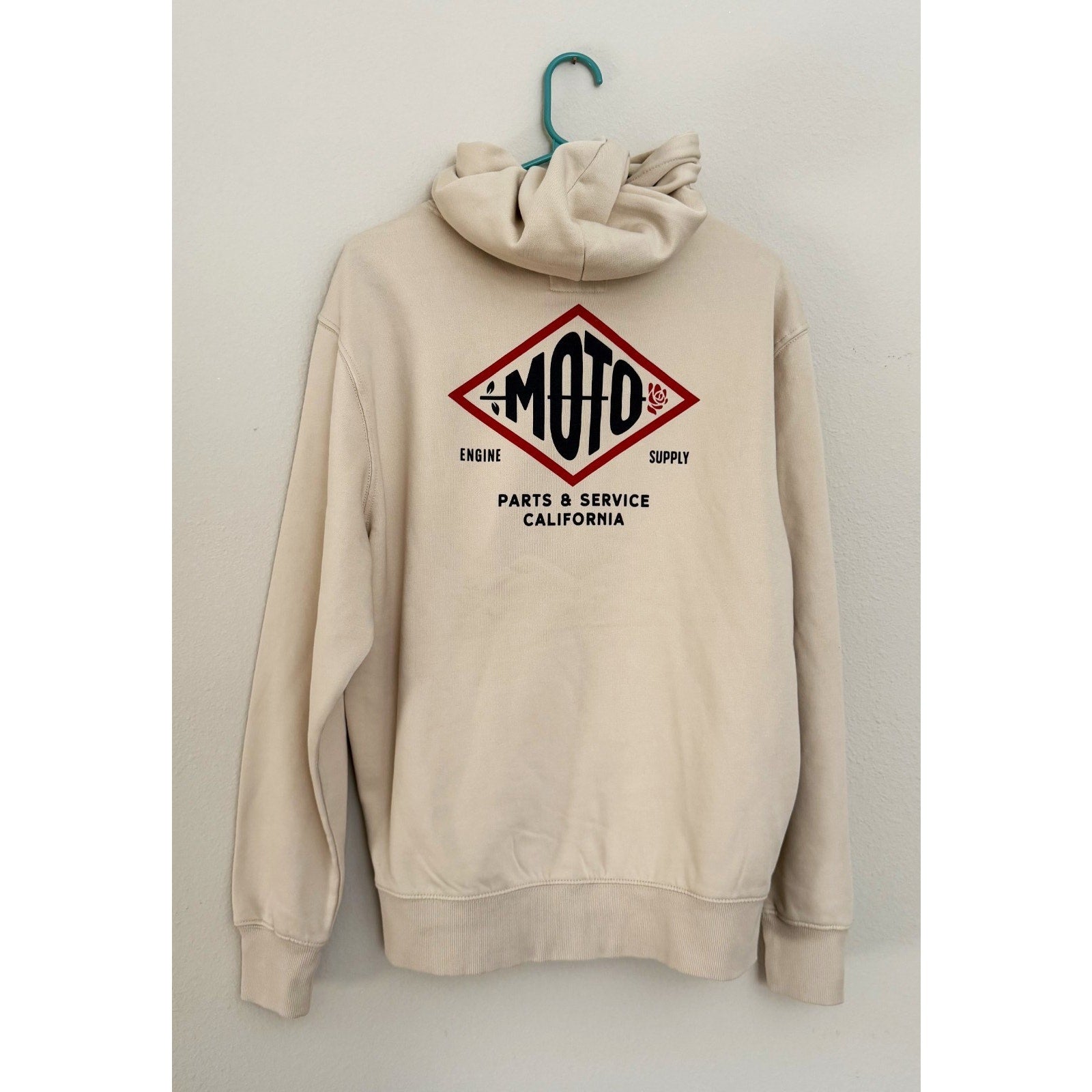 NEW Old Navy Graphic Rotation Hoodie Engine '94 Moto Parts & Service Adult Small
