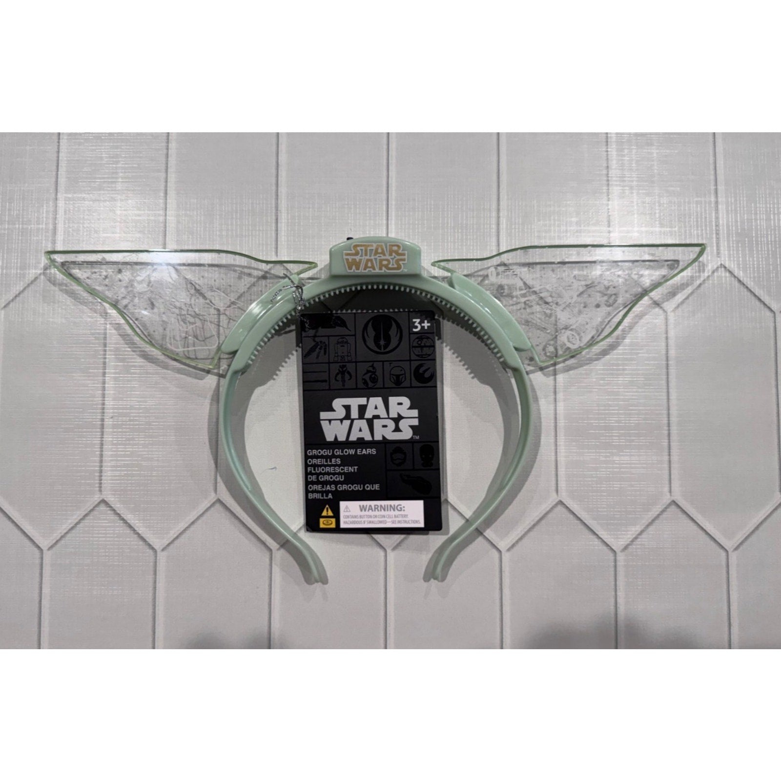 Disney Parks - Grogu Light Up Ears Star Wars The Child Glow Headband NWT