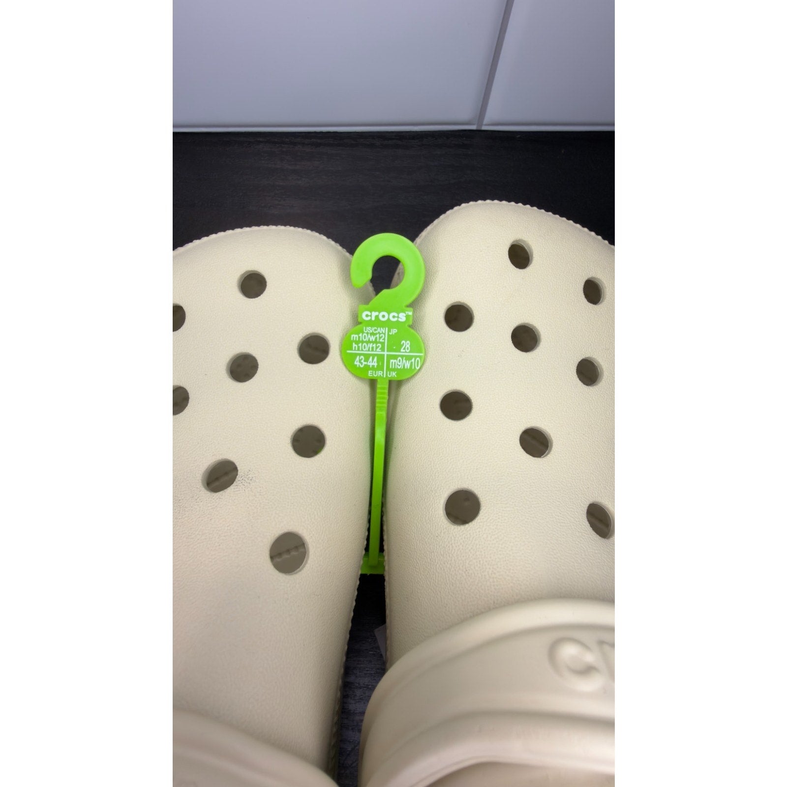 Crocs Classic Clog - Unisex Slip-On (Bone) M10/W12 NWT