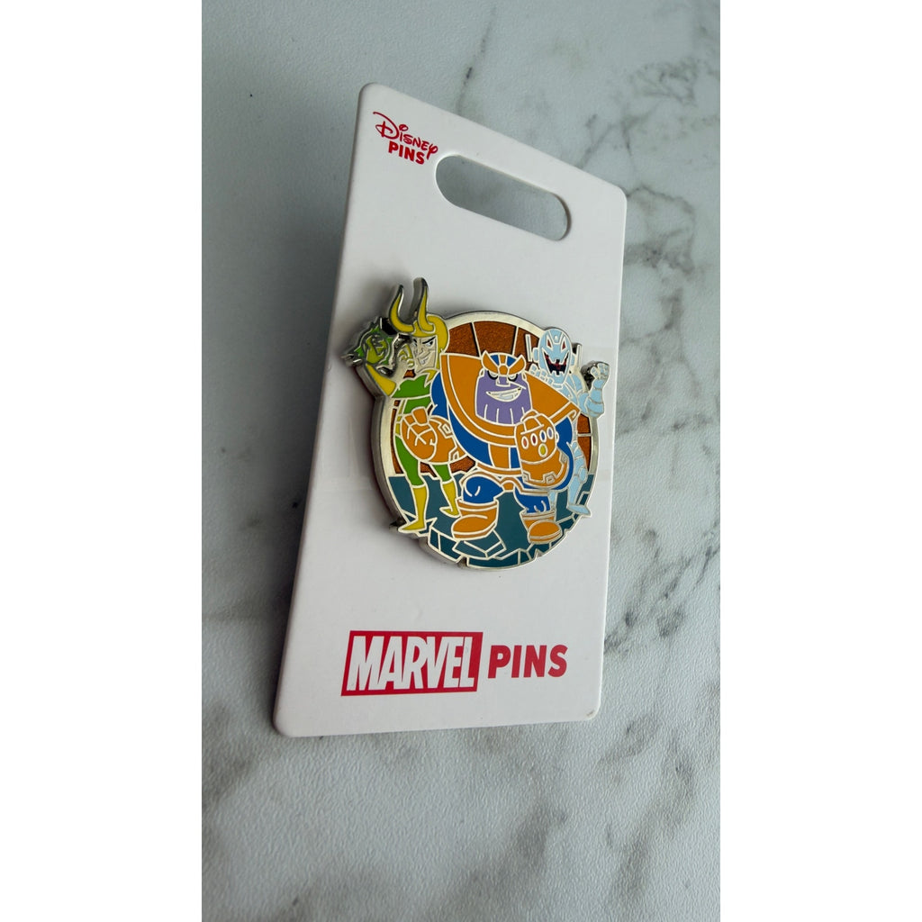 Marvel Villains Enamel Pin – Thanos, Loki, and Ultron
