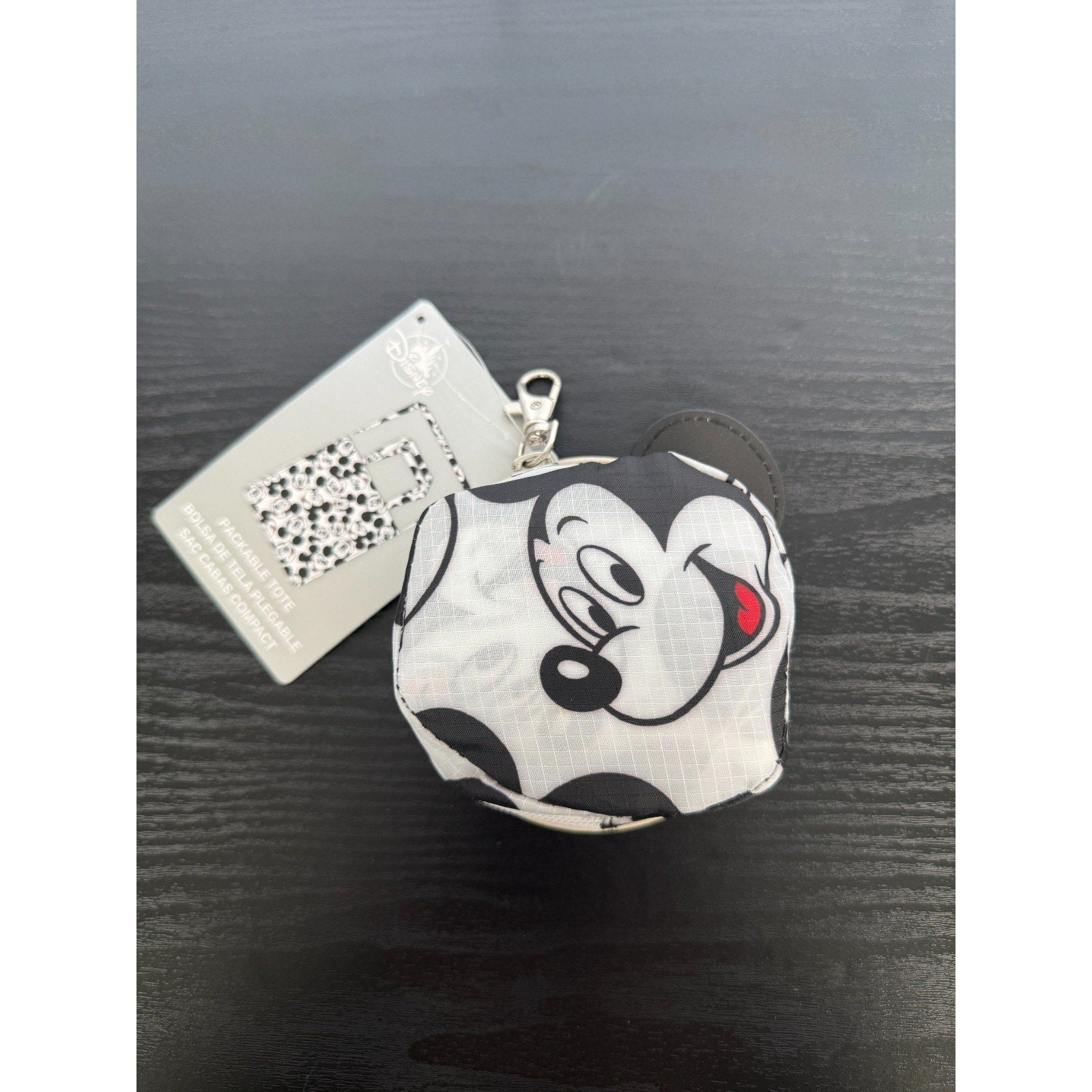 NEW Disney Mickey Mouse Reusable Packable Tote Bag - Parks Exclusive