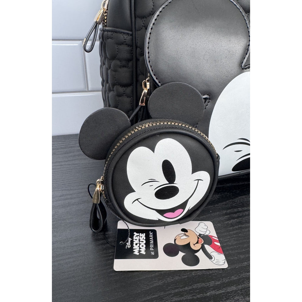 Primark x Disney Winking Mickey Mouse 3-Piece Set-Backpack, Phone Bag, Coin bag