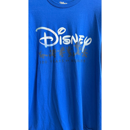 Disney 100th Anniversary Men's Royal Blue T-Shirt - Size XL