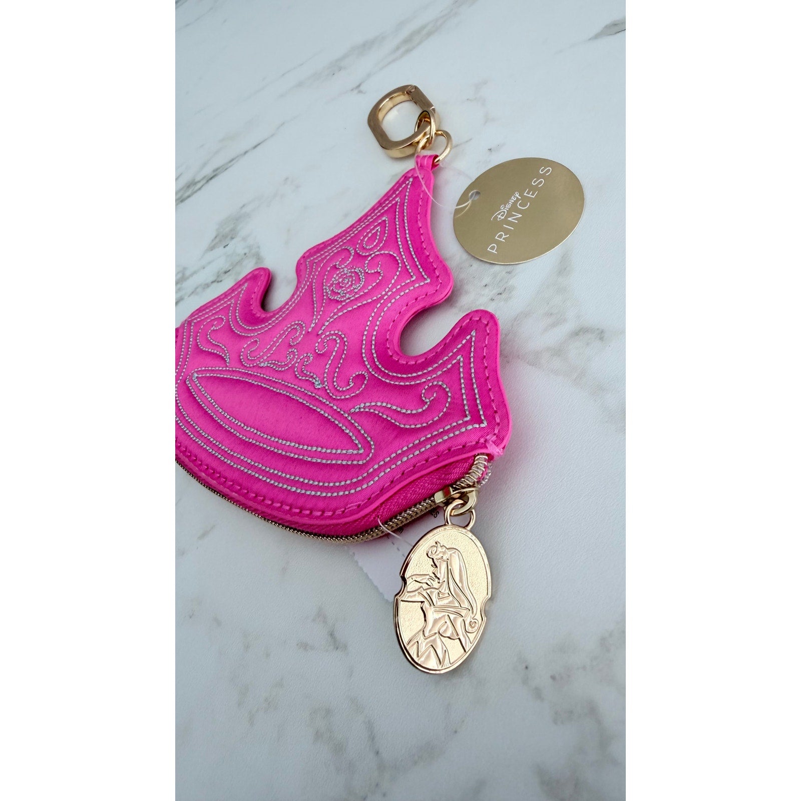 Bath & Body Works Disney Princess Aurora Crown Coin Purse NWT