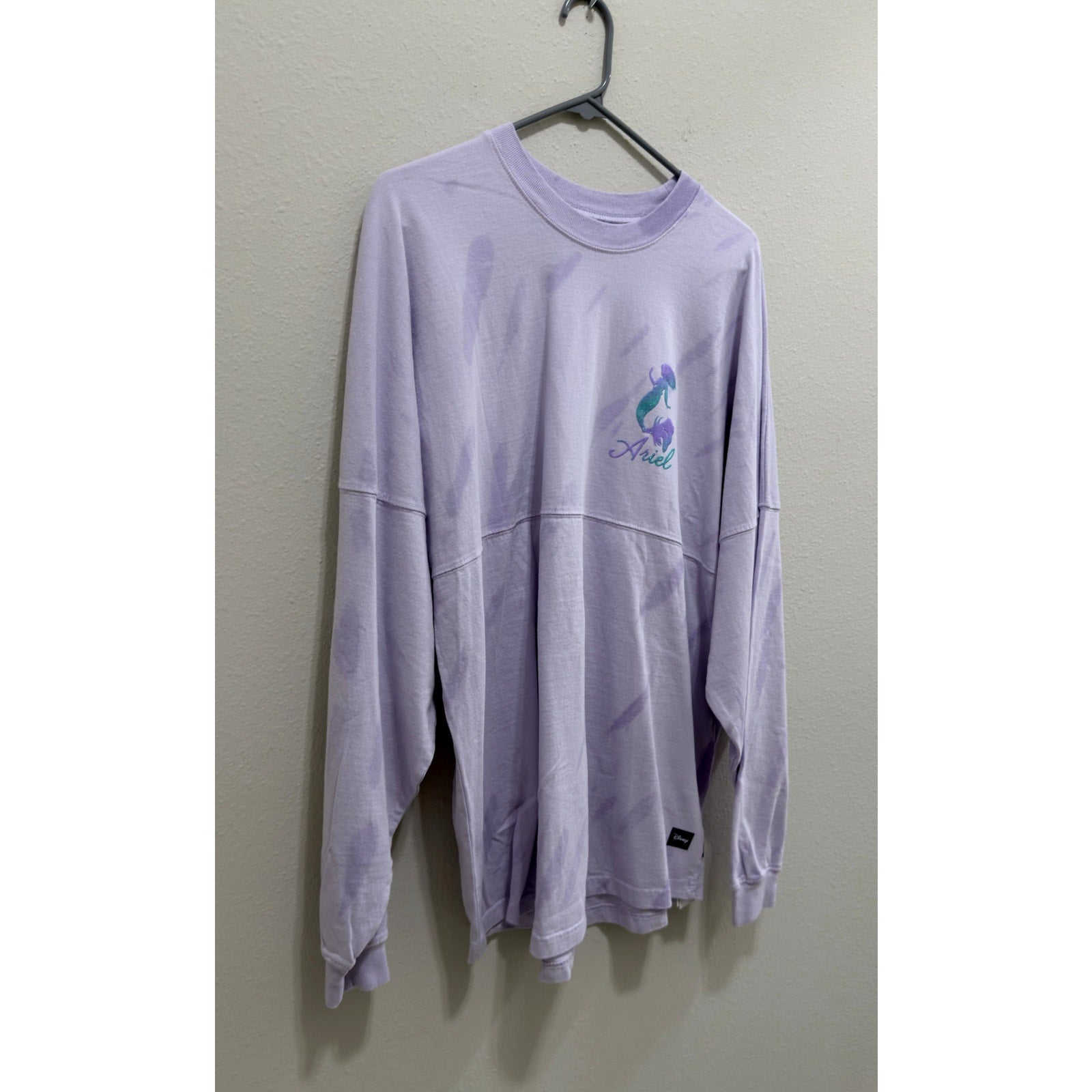 Disney The Little Mermaid Live Action Spirit Jersey Purple Lavender Large NWT