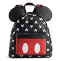 Bioworld Disney Mickey Mouse Mini Backpack - 3D Ears & All-Over Print NWT