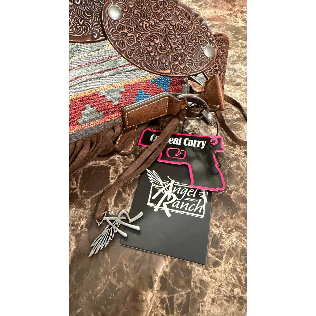 Angel Ranch Southwest Fringe Conceal Carry Crossbody Bag - NWT