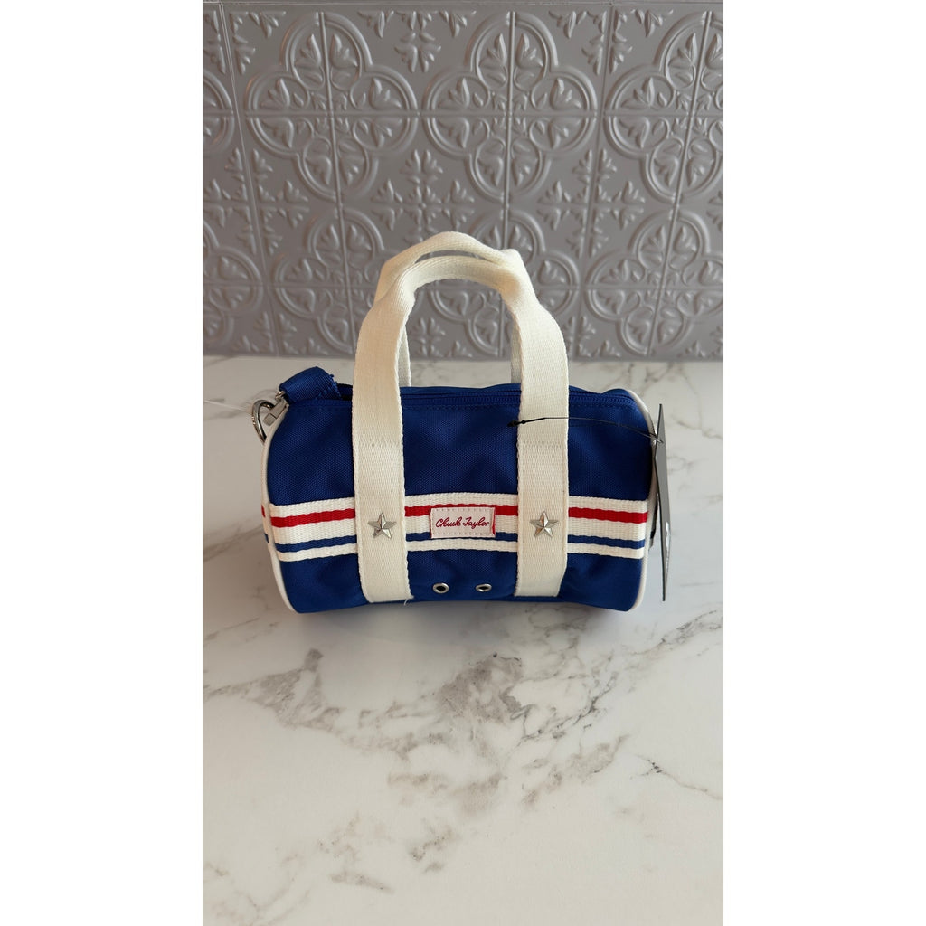 Converse Chuck Taylor Mini Duffel Shoulder Bag Blue Crossbody Purse NEW