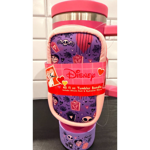 2026 Valentine's Day JACK SKELLINGTON & SALLY 40oz Tumbler Hydration Bundle Boot