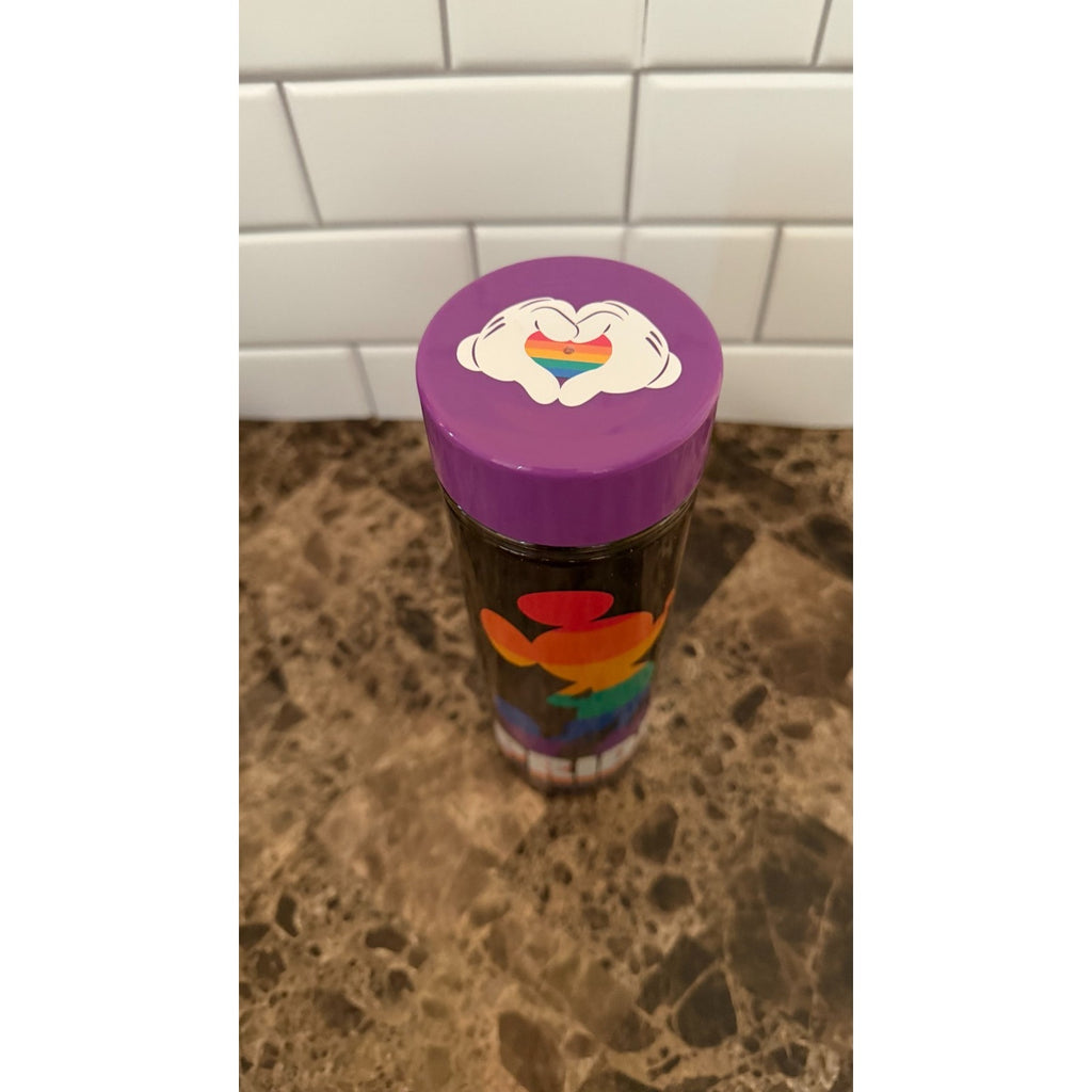 Disney Parks Mickey Mouse Pride Collection Water Bottle - NEW