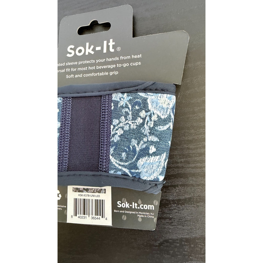 HotSok "Paisley Patchwork" Insulated Hot Coffee Sleeve - Boho Print NWT