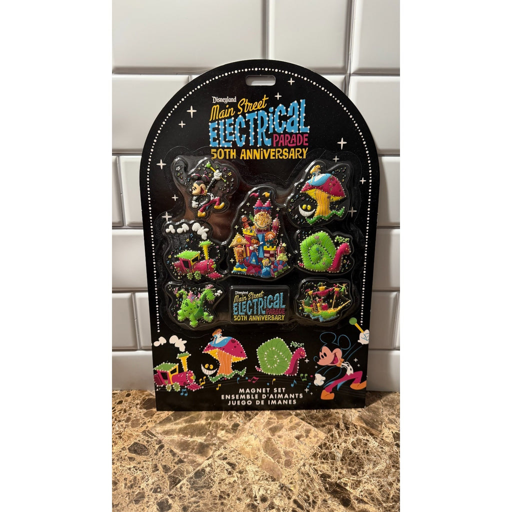Disneyland Main Street Electrical Parade 50th Anniversary Magnets - 8 piece NEW