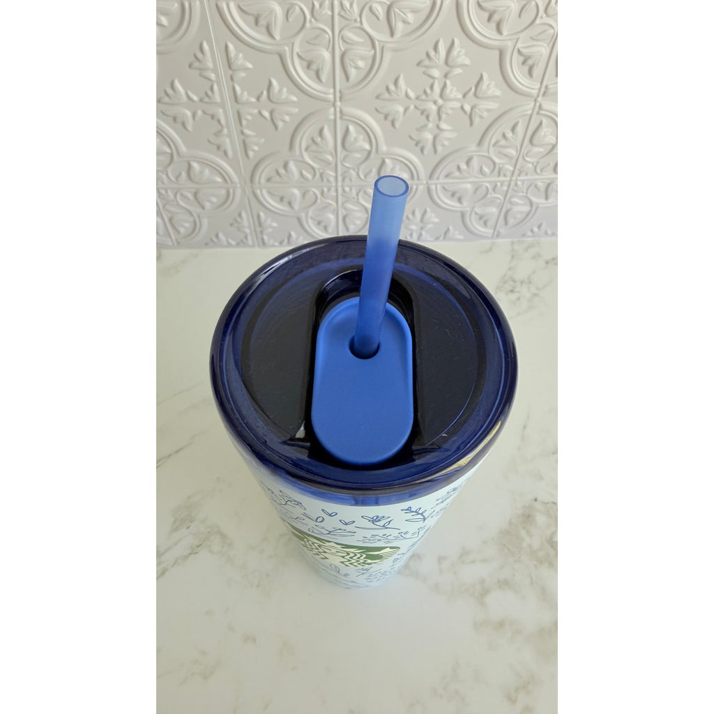 Disney Parks 2026 Winnie the Pooh & Friends Blue Starbucks Tumbler Cup 24oz New