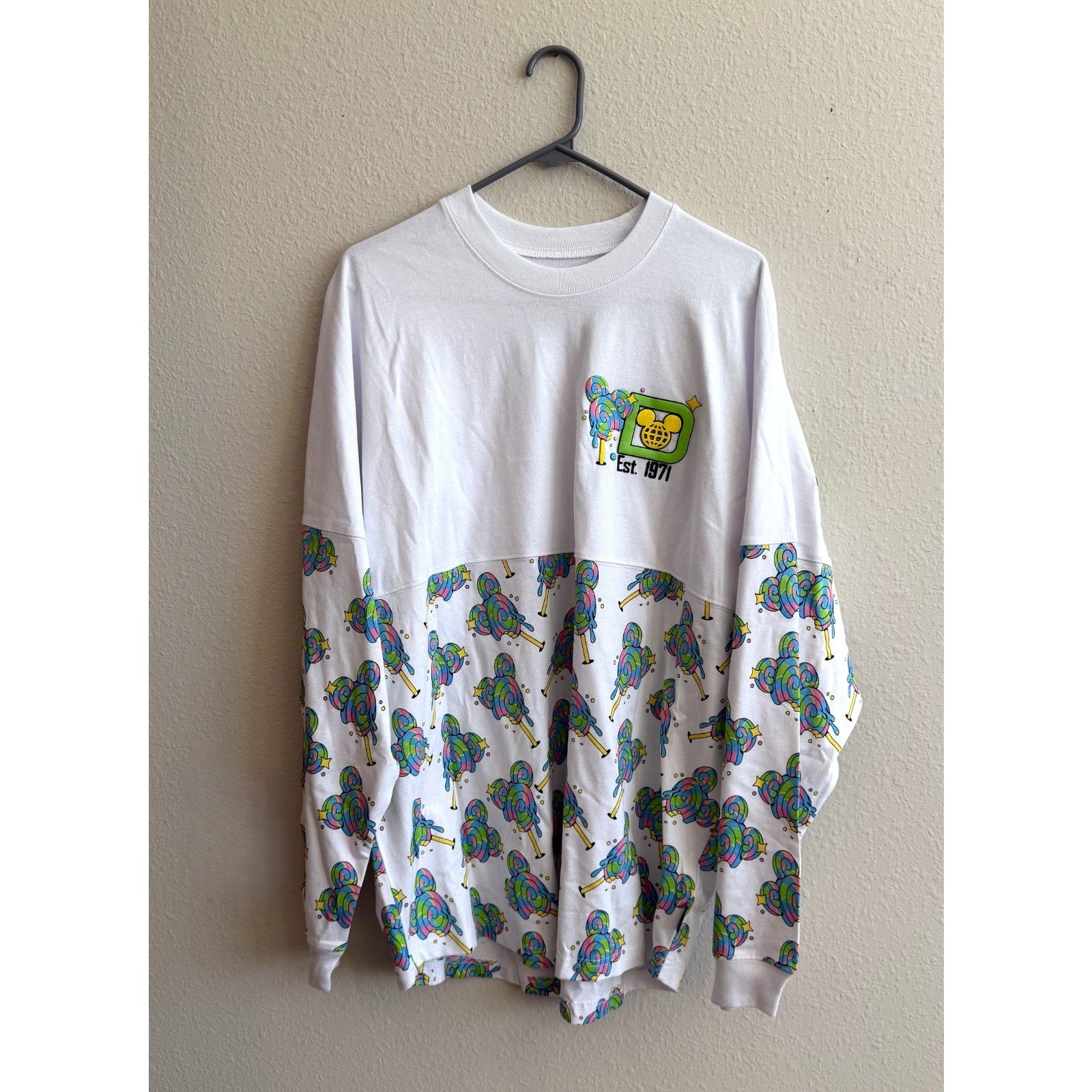 NWT Disney World x Spirit Jersey Disney Eats Lollipop Adult Large
