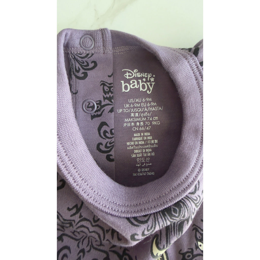 Disney Parks The Haunted Mansion Wallpaper Baby Onesie Bodysuit 6-9 Months NWT