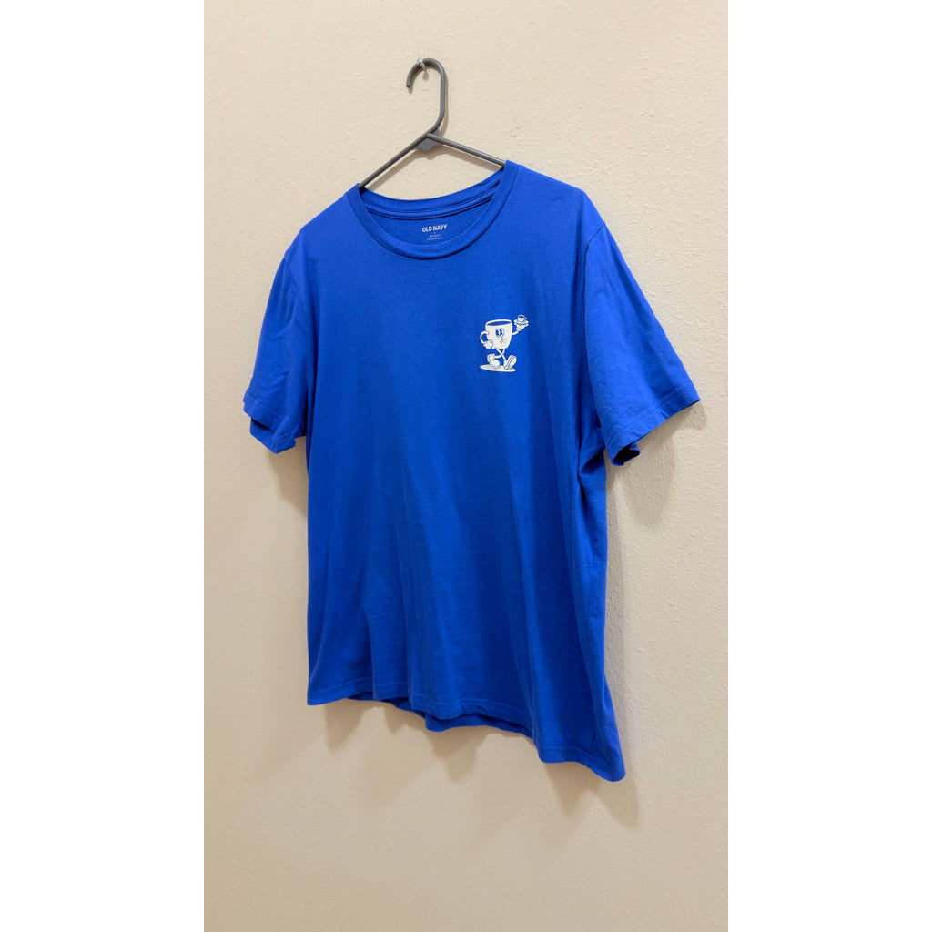 Old Navy "More Espresso, Less Depresso" Graphic Tee Adult Large Preowned