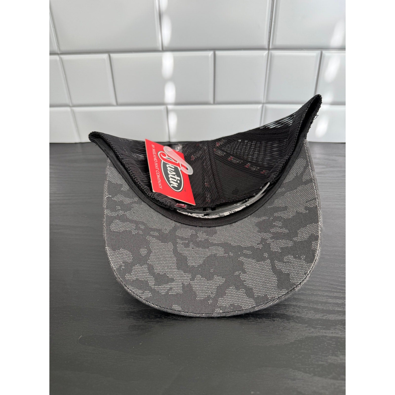 Justin Boots American Flag Camo Mesh Back Cap – NWT