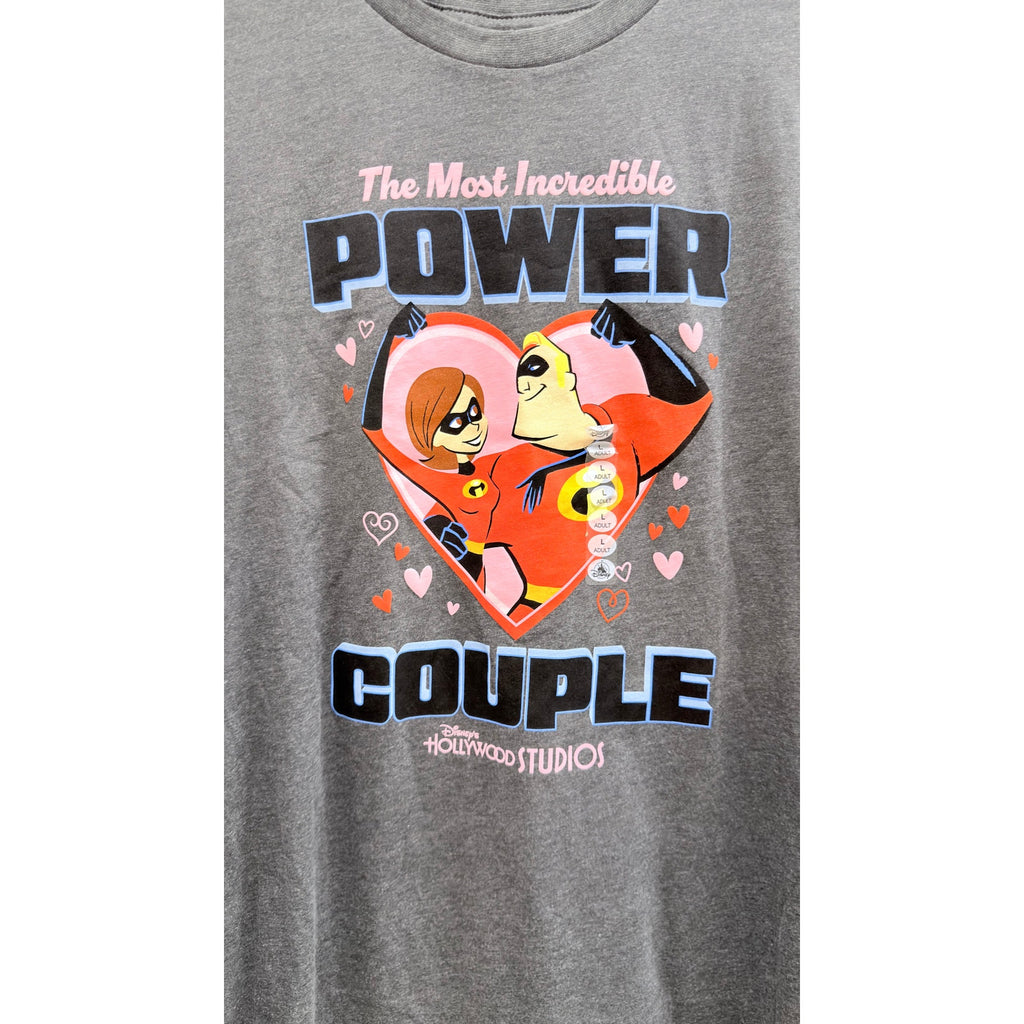 NWT Disney Incredibles "Most Incredible Power Couple" Tee - Large