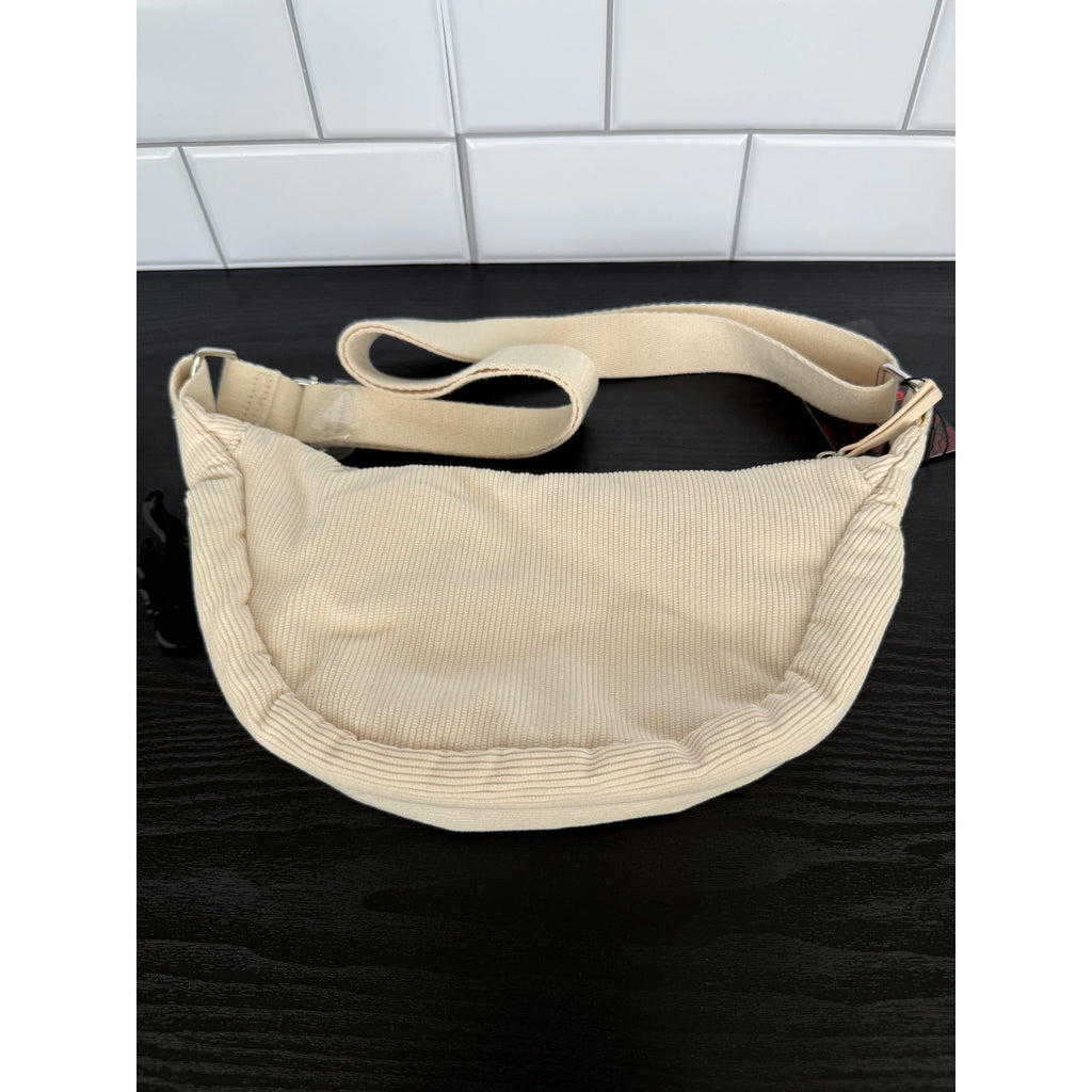 Primark Stranger Things Corduroy Crossbody Bag Hellfire Club Charm NWT