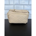 Primark Quilted Double Zip Camera Bag Ivory Gold Hardware NWT