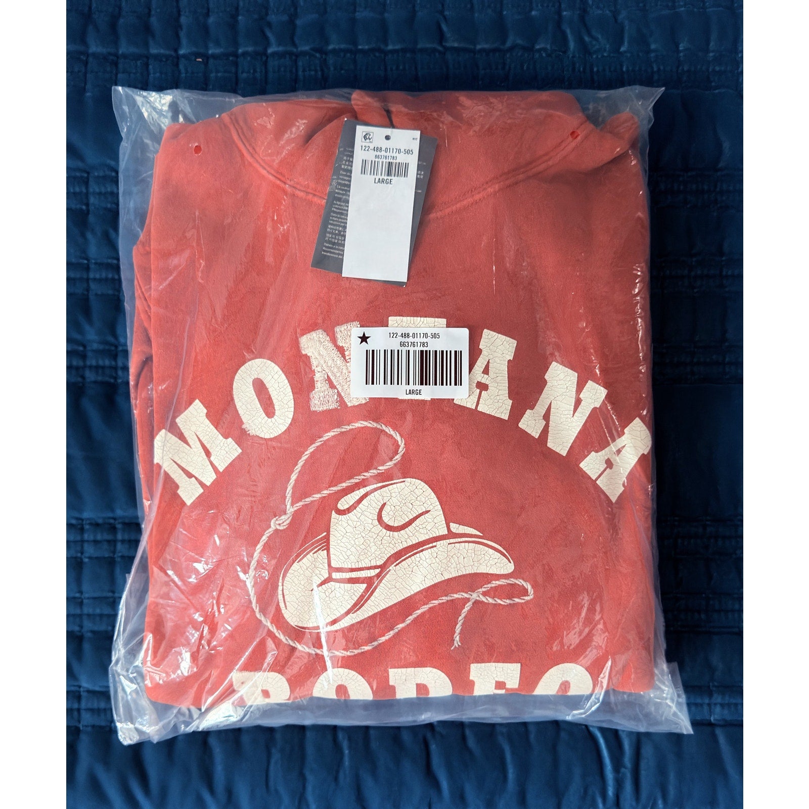 Abercrombie & Fitch Montana Rodeo Graphic Popover Hoodie – Men's Large NWT