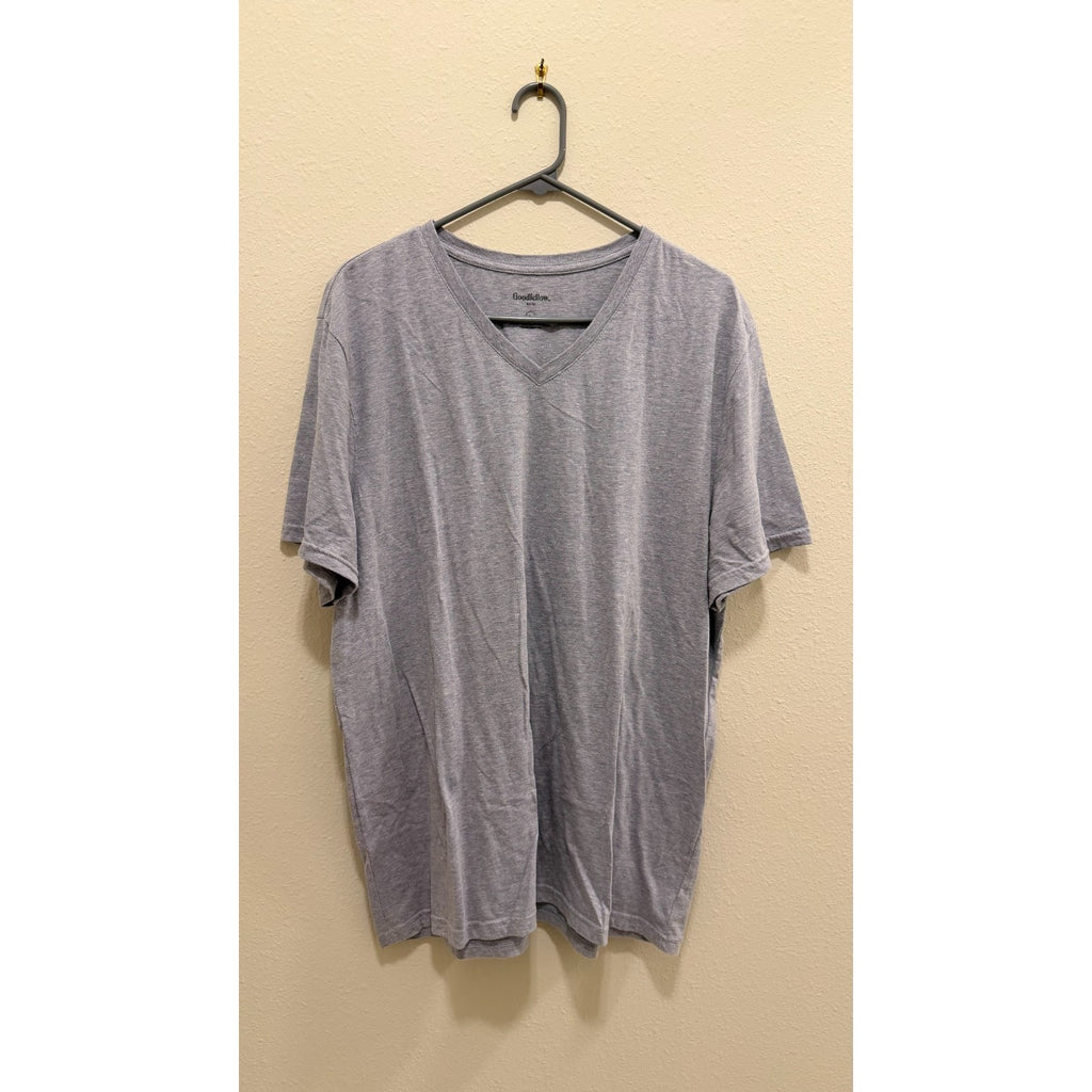 Goodfellow & Co Men's Gray V-Neck T-Shirt - XL - Midweight Jersey - Preowned