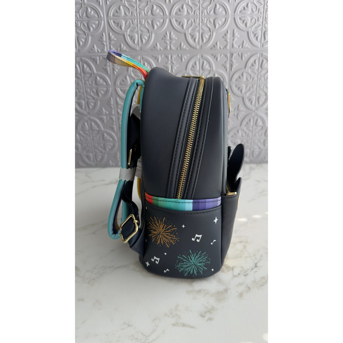 Disney Parks x Loungefly The Three Caballeros Glow in the Dark Mini Backpack NWT