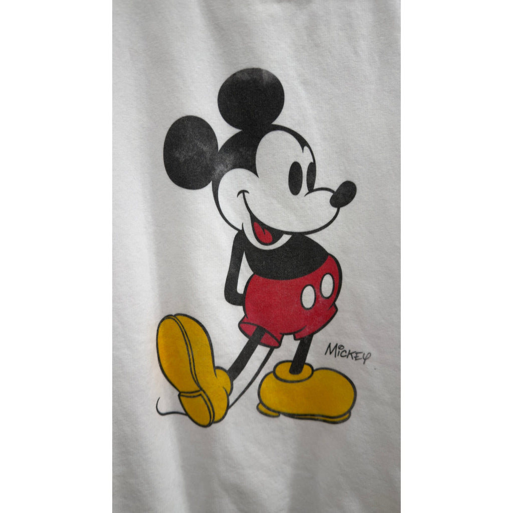 Disney White Classic Mickey Mouse Graphic Crewneck Sweatshirt XL