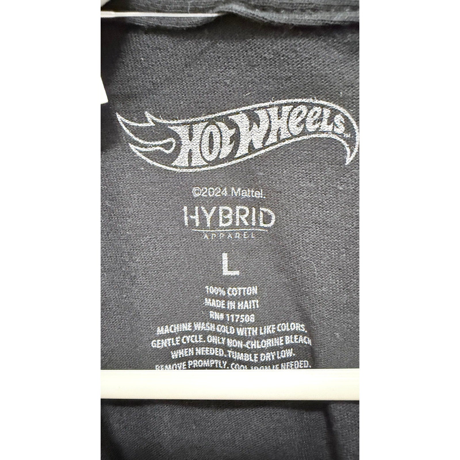 Hot Wheels Made to Race Graphic T-Shirt Unisex Large Black NWT