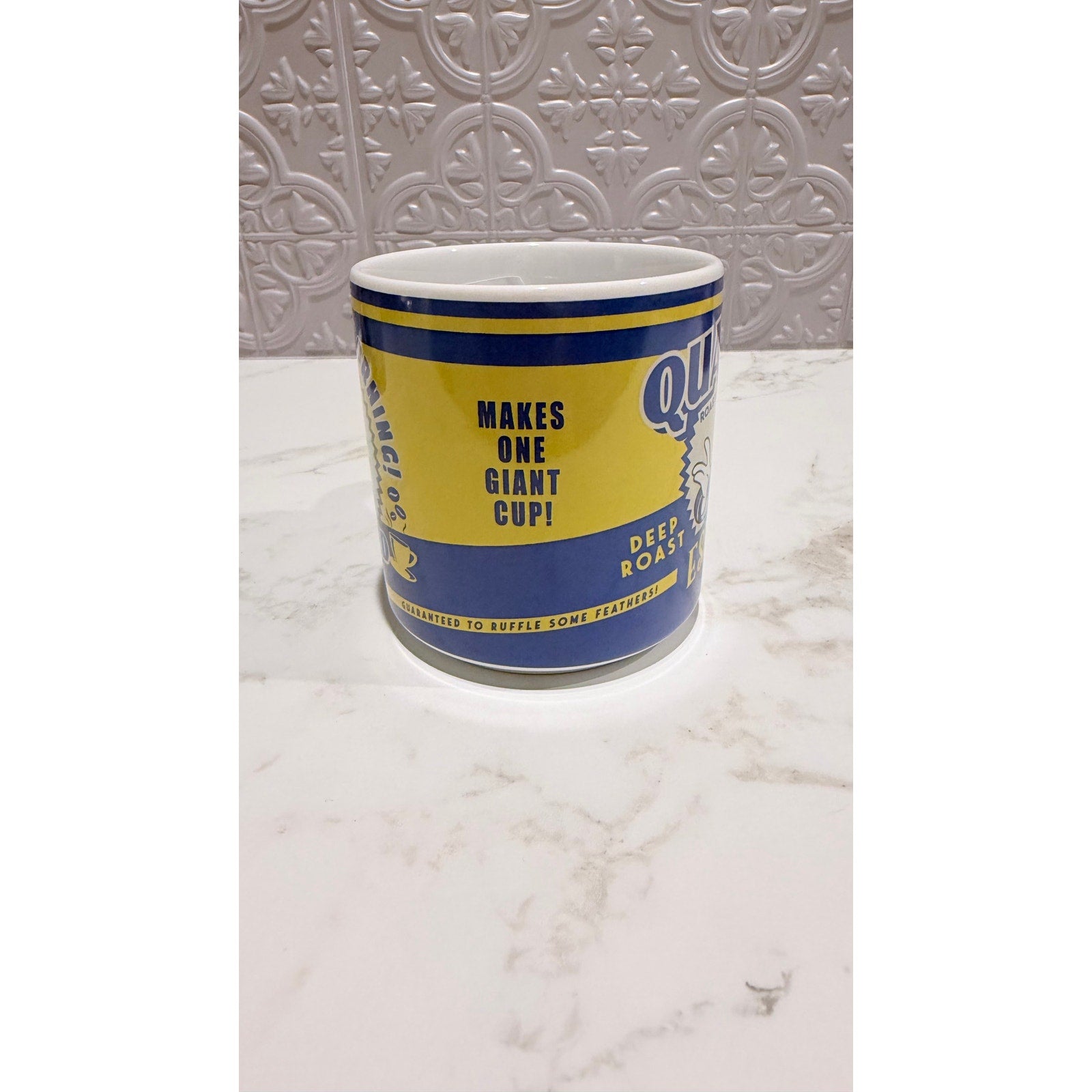 Disney Parks Donald Duck Quacked Roasters Espresso Ceramic Coffee Mug 17 oz NEW