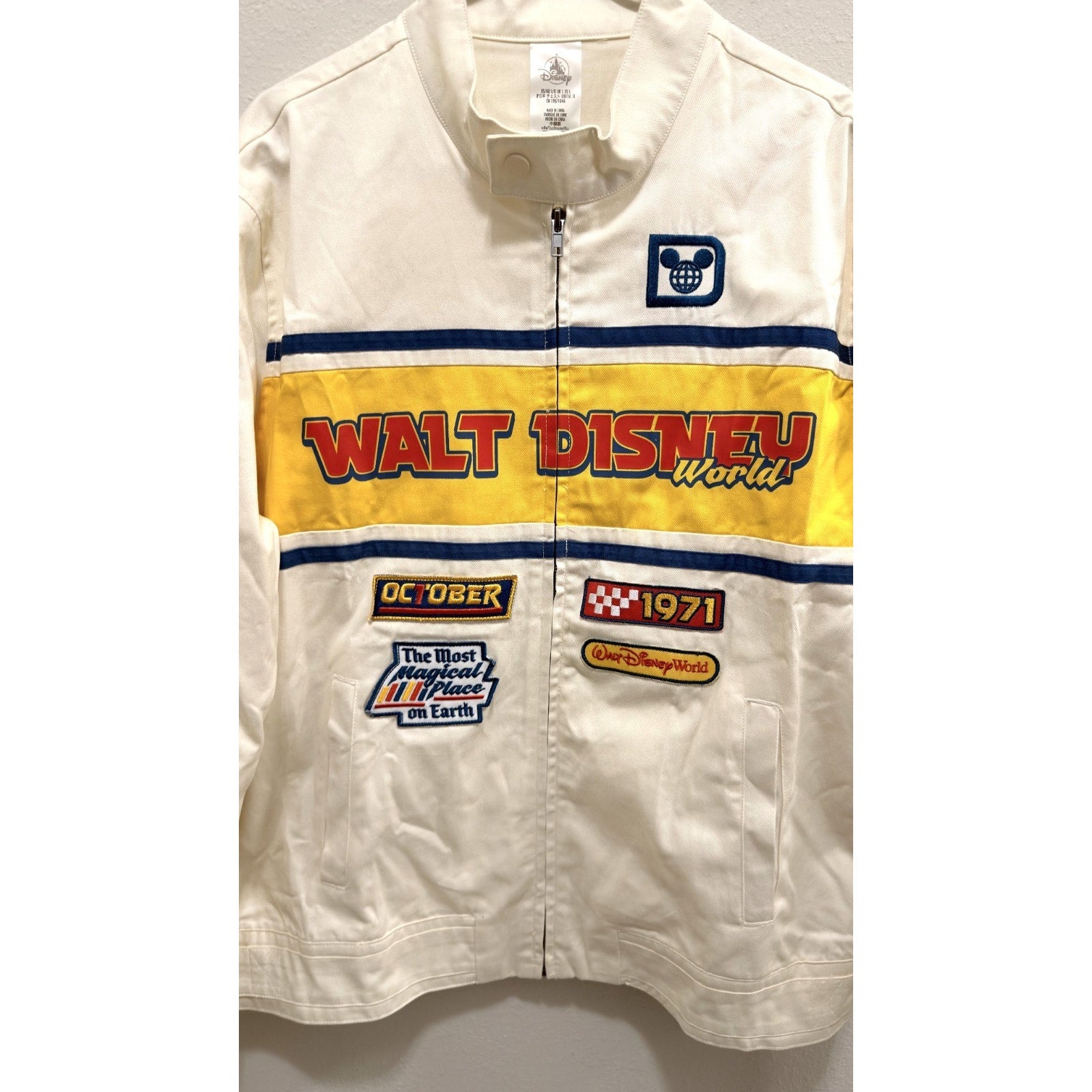 NEW Disney Parks Walt Disney World Racing Jacket - Adult Large