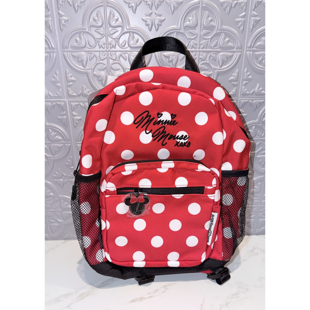 Disney Parks Walt Disney World Minnie Mouse XOXO Polka Dots Backpack NEW