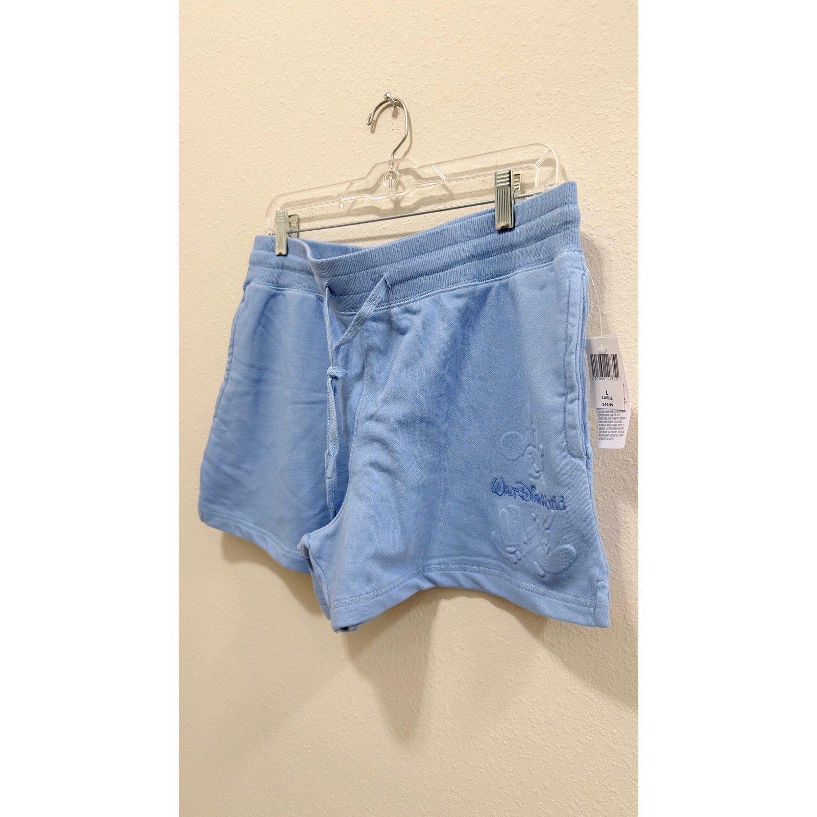 Disney Parks Walt Disney World Mickey Mouse Embossed Lounge Shorts Large NWT