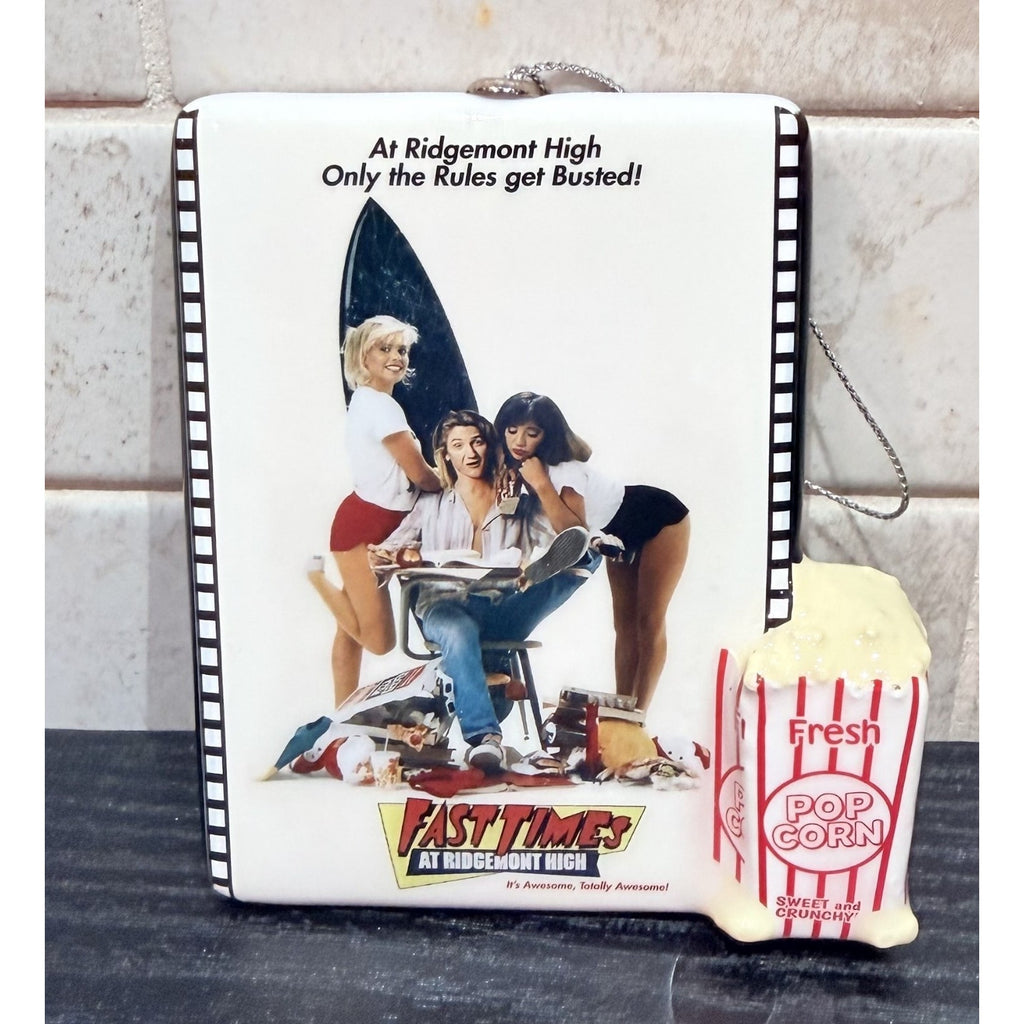 NWT Fast Times at Ridgemont High Movie Poster Holiday Ornament