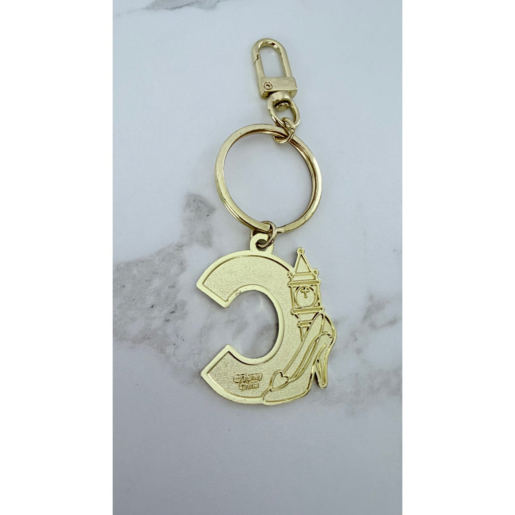 Disney Parks Character Alphabet Keychain - Letter C Cinderella NWOT