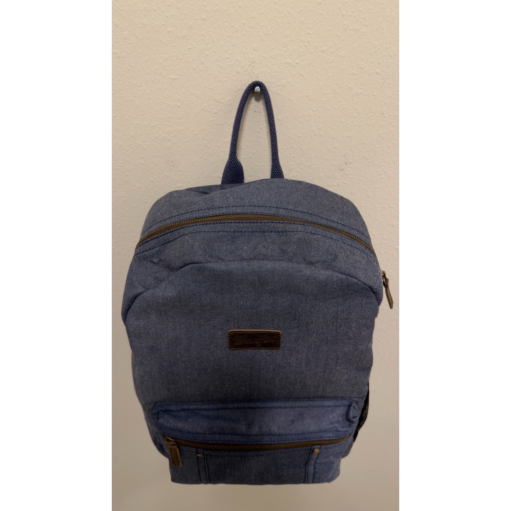 NWT Wrangler Kayce Canvas Backpack - Blue Denim Western Laptop Bag