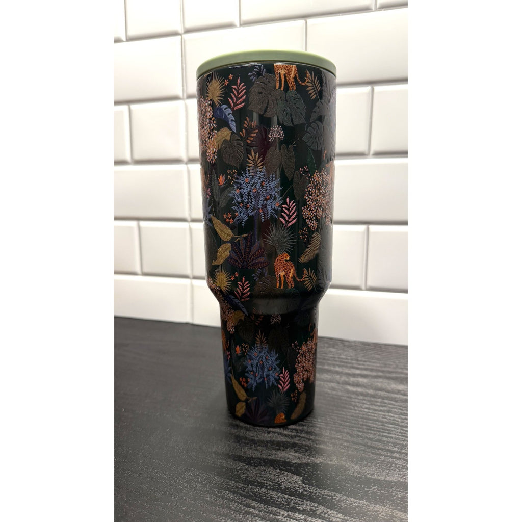 Kirklands Tiger Print 40 oz Tumbler NEW