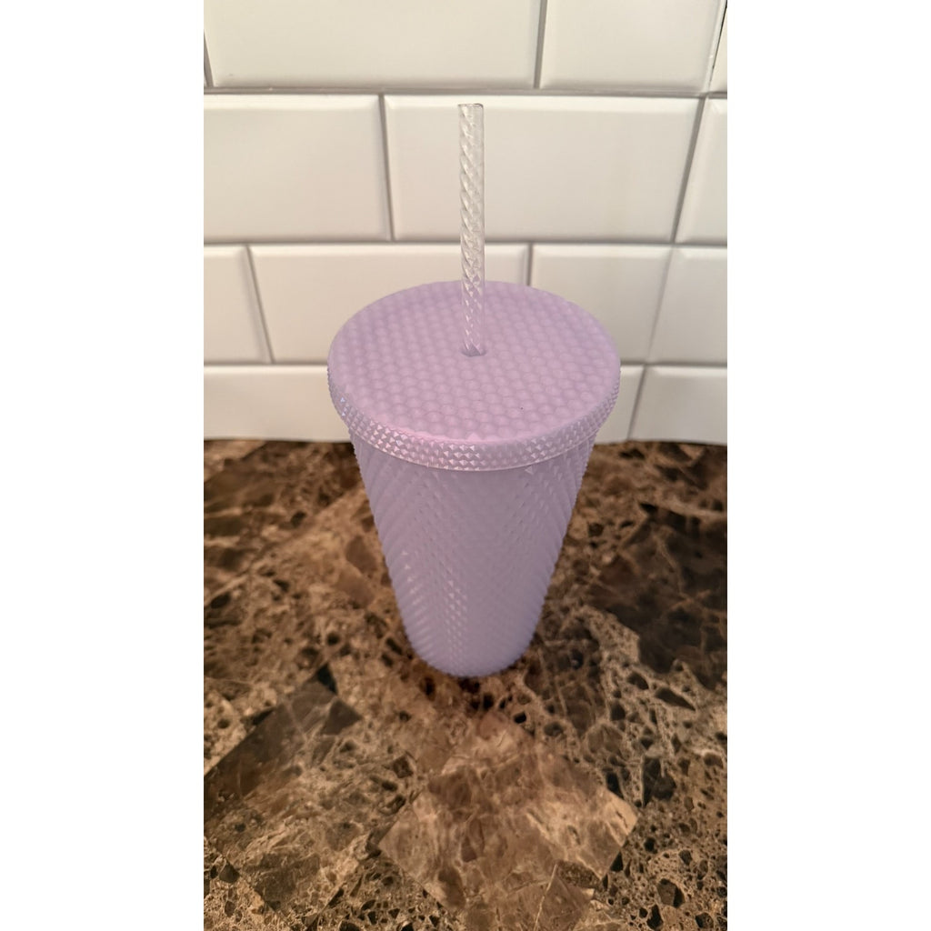Starbucks Holiday 2021 Icy Lilac Studded Cold Cup Tumbler 16 oz