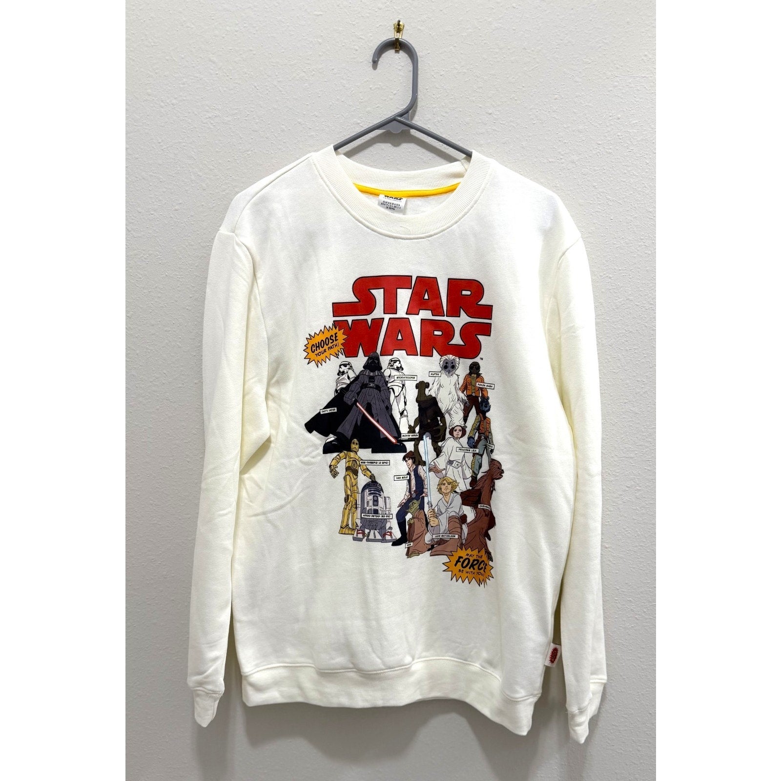 Disney Parks Star Wars Essential Logo Black Sweatshirt Adult Medium NEW
