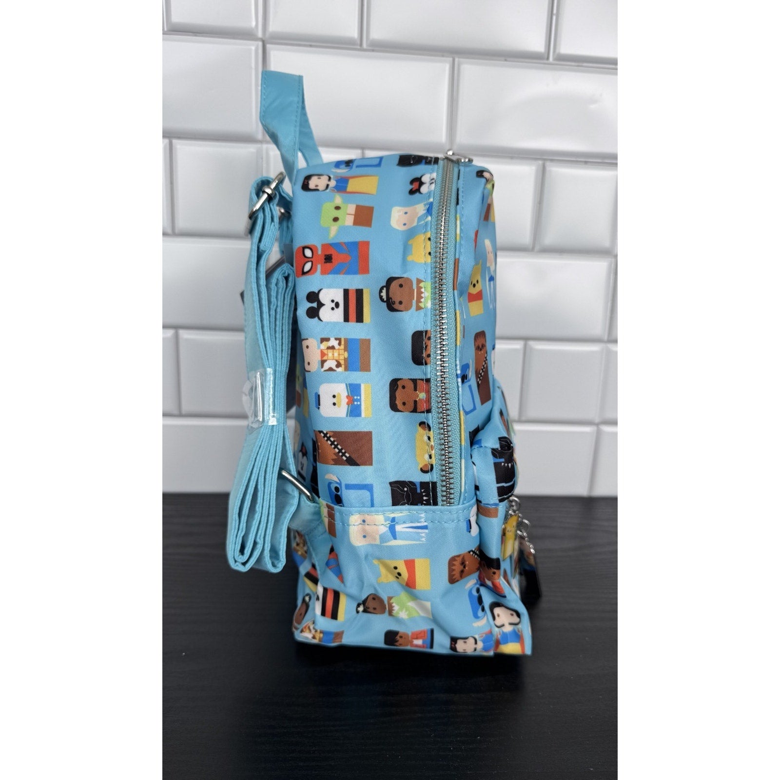 Disney Parks Disney100 Celebration Unified Characters Backpack with Charms NWT