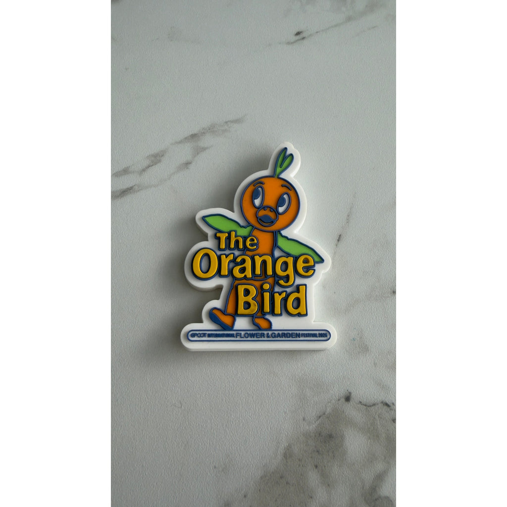 Disney Parks EPCOT Flower & Garden Festival 2026 Orange Bird Molded Magnet NEW